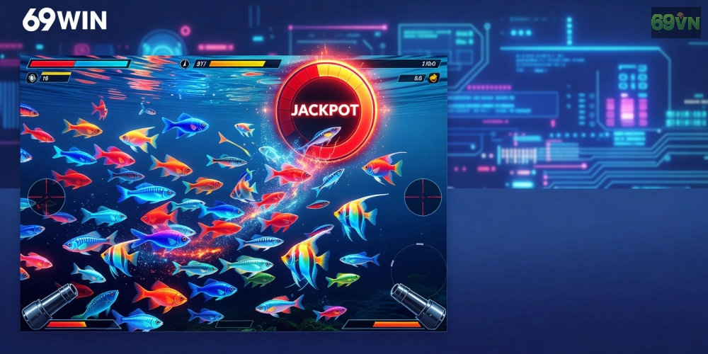 Hình ảnh giao diện trò chơi bắn cá nổ hũ 69 Win hàng đầu