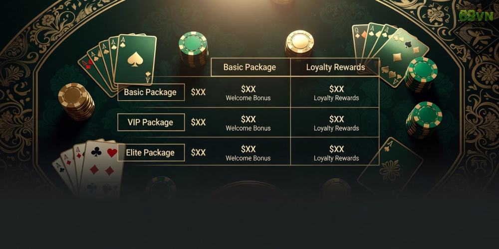 Bảng giá chi tiết các gói dịch vụ casino live house 69vn cập nhật năm 2025 với ưu đãi hấp dẫn